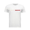 Works Over Training Starts fitness shirt in white by After the Bell Apparel Co.