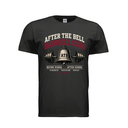 After the Bell Barbell Club vintage fitness shirt in black by After the Bell Apparel Co.