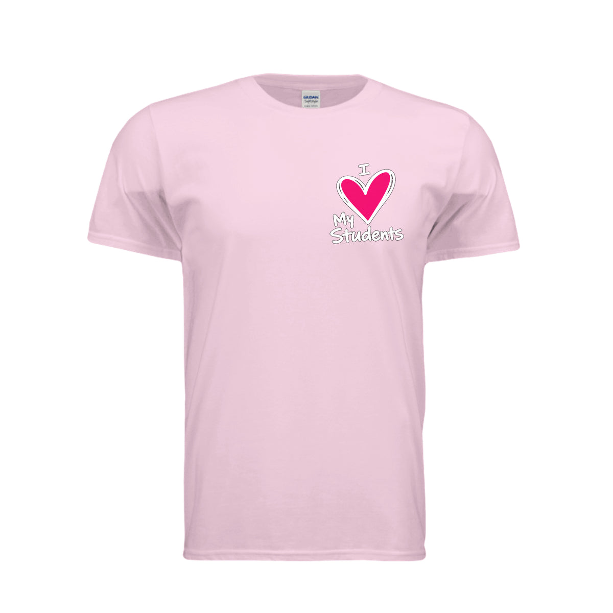 Dear Student Behind Me inspirational teacher shirt in light pink by After the Bell Apparel Co.