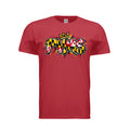 PVMS graffiti Patuxent Valley Middle School Bulldog shirt in scarlet by After the Bell Apparel Co.