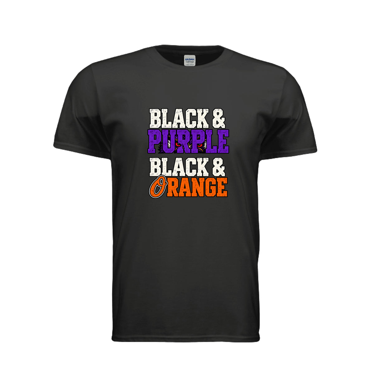 Baltimore sports fan shirt in black by After the Bell Apparel Co.