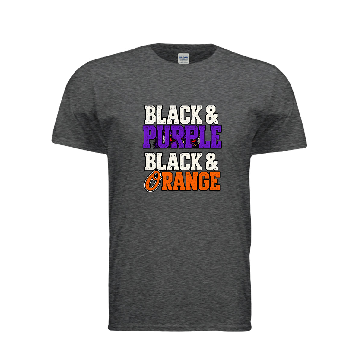 Baltimore sports fan shirt in heather grey by After the Bell Apparel Co.