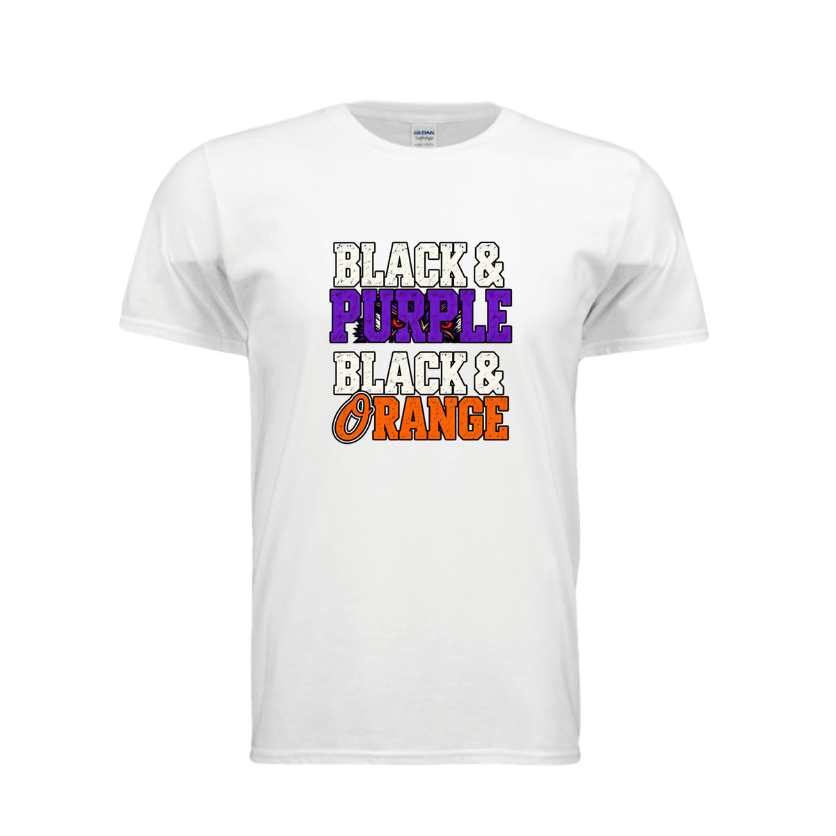 Baltimore sports fan shirt in white by After the Bell Apparel Co.